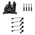Set of 4 Denso Ignition Coil Wires & Bosch Platinum Spark Plugs for Escape Focus