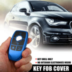 Car Key Fob Cover 4 Buttons Remote Case Blue for Mercedes Benz (2017-2021)