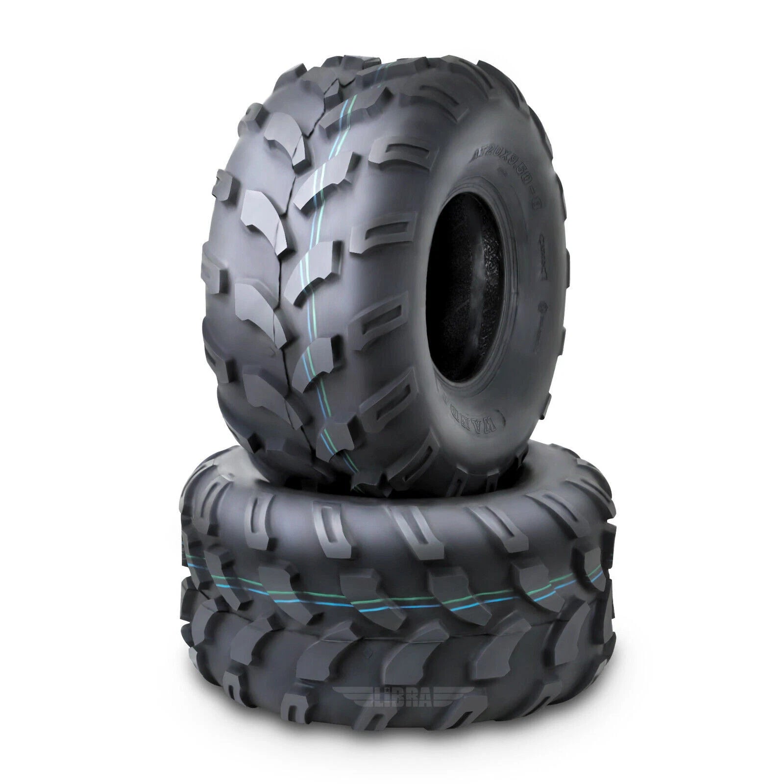 Set of 2 WANDA 19X9.5-8 ATV Rear Tires for Qlink Rodeo 90 (2008–2009)