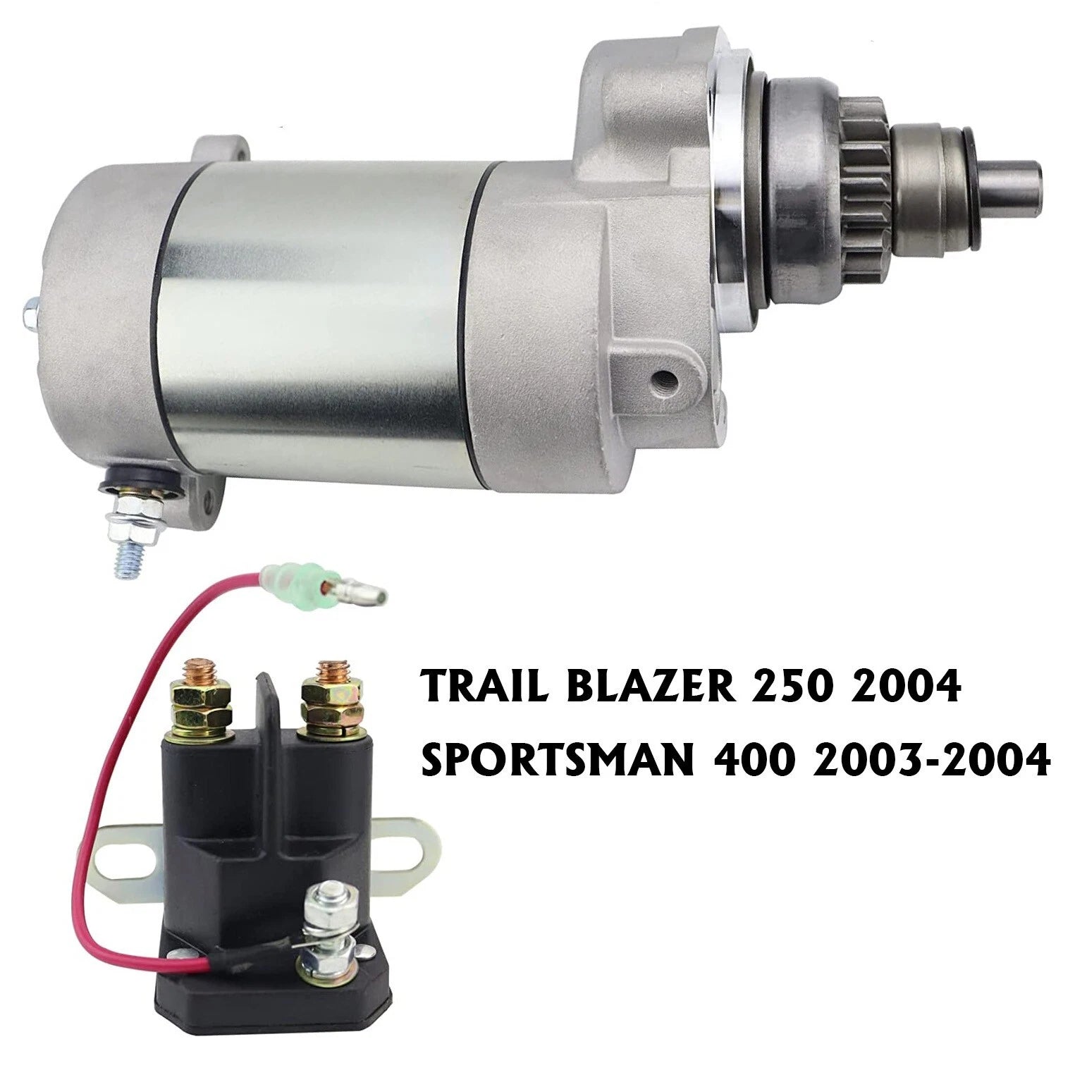 Starter Motor for Polaris Sportsman 400 (2003–2004) W/Bendix & Relay