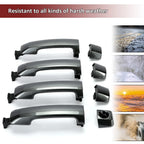 Set of Gray Painted Door Handles for Toyota Tundra Sequoia (2011–2019)