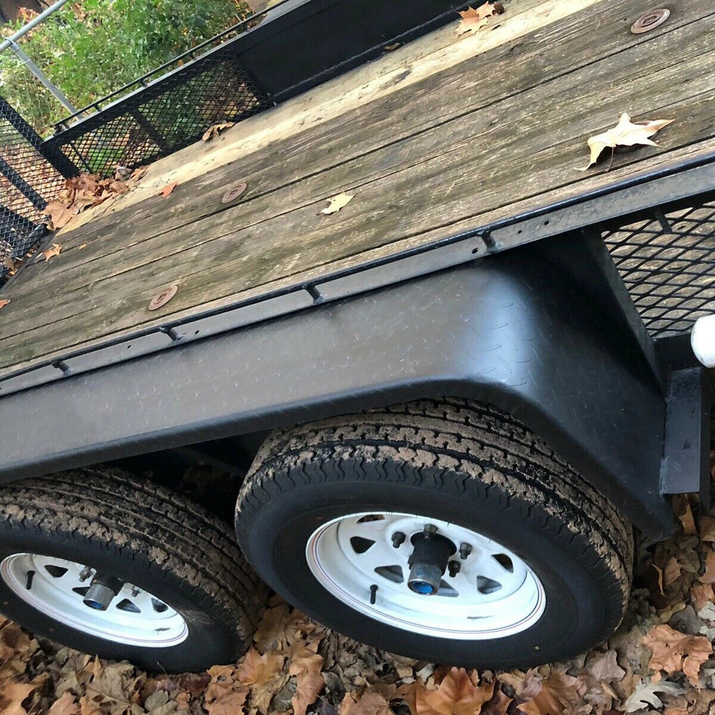 Set of 2 Tandem Axle Trailer Fenders for 13"-15" Tires (Fits Various Models)