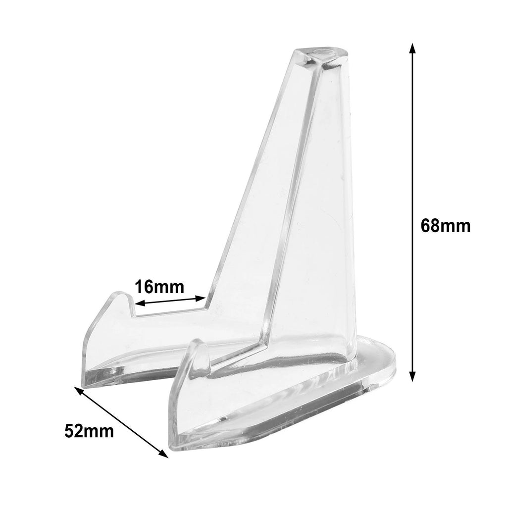 10pcs Clear Coin Display Stand Easel for Poker Chip Medal Token