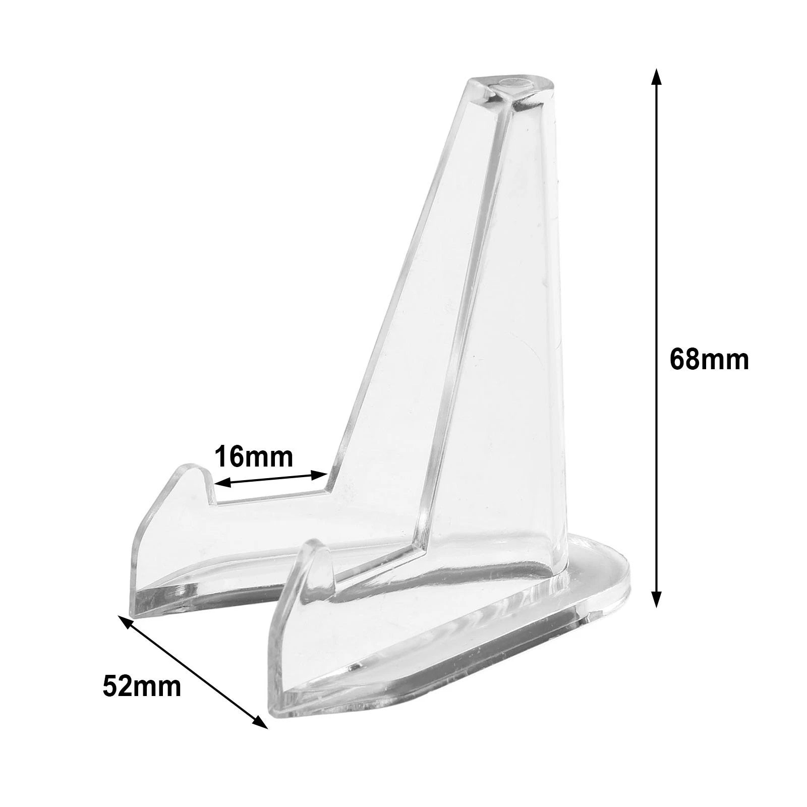 10pcs Clear Coin Display Stand Easel for Poker Chip Medal Token