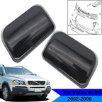 Headlight Washer Cap Cover Set of 2 for Volvo XC90 (2002–2006) Black ABS