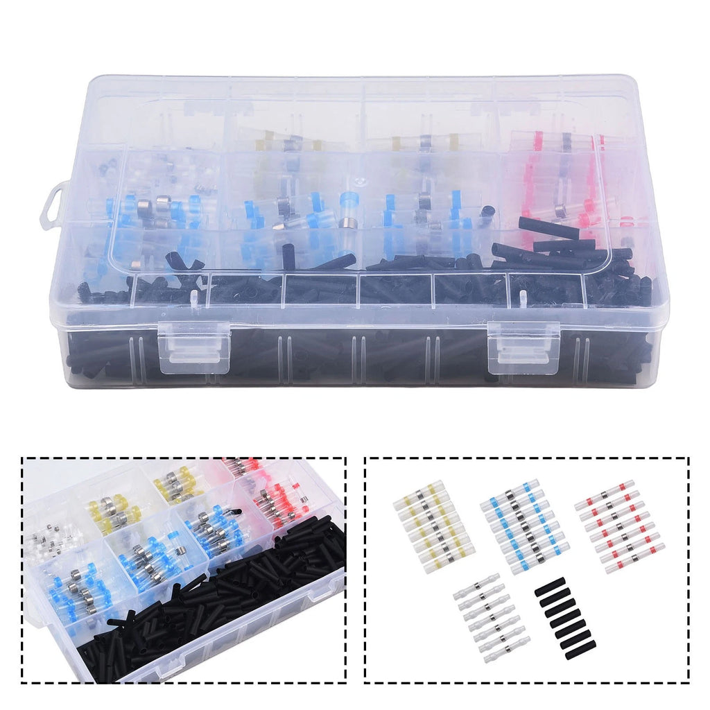 Set of 400 Waterproof Heat Shrink Butt Wire Connectors Terminal