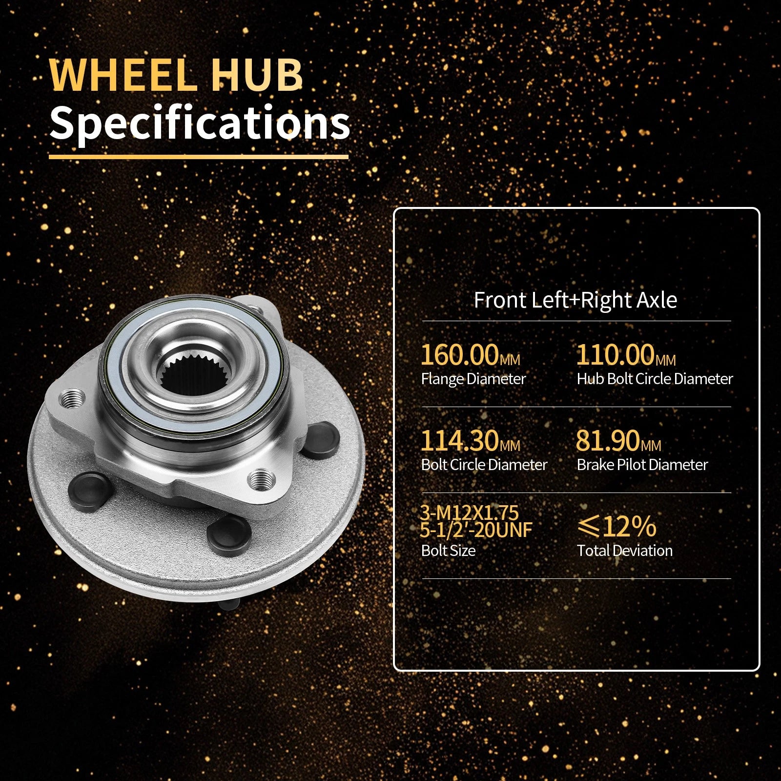 Front Wheel Hub Bearings for Ford Explorer Mercury Mountaineer (2002-2005)
