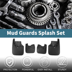 Set of 2 Mud Flaps Splash Guards for Toyota Tundra (2010–2021)