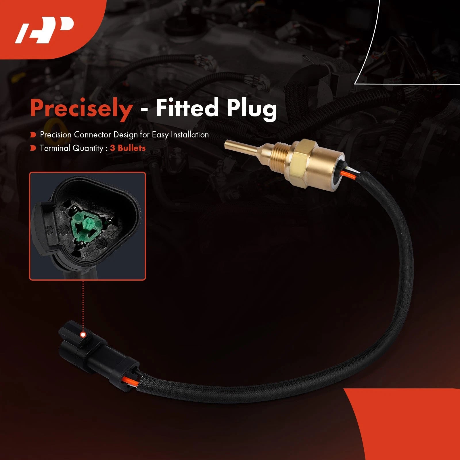Coolant Temperature Sensor for Ford Freightliner International Volvo
