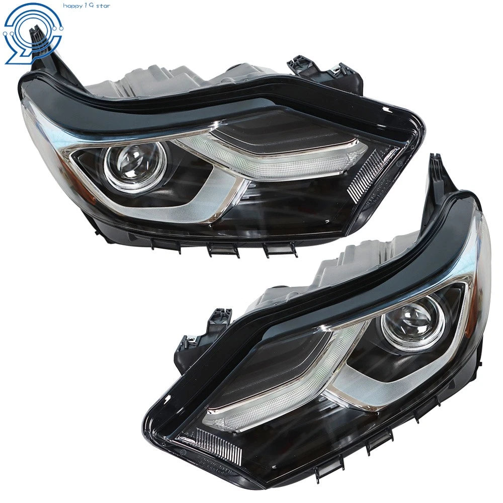 Set of 2 LED DRL Halogen Headlights for Chevrolet Equinox (2018–2020)