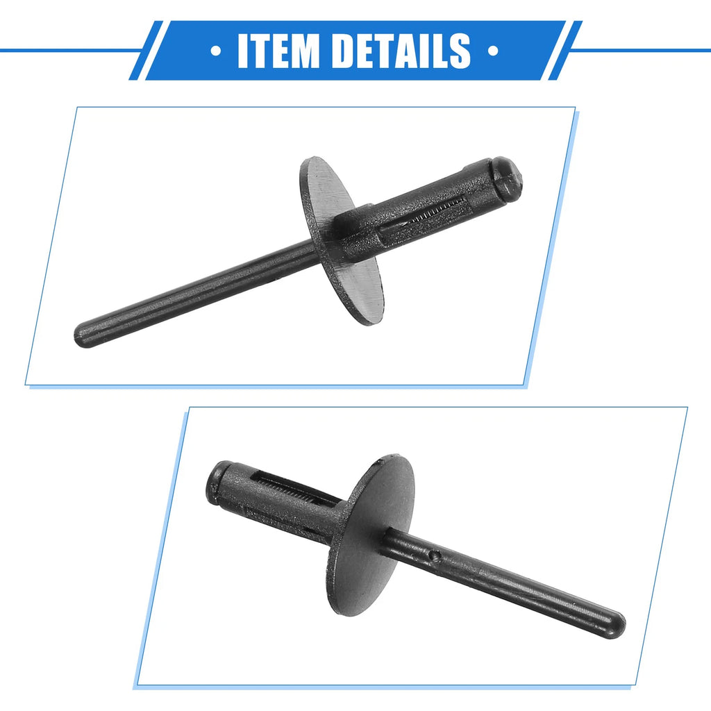 20 Pcs Fender Liner Rivet for BMW X1 (2013–2023) Plastic Black