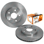 Front Disc Rotors & Bremtec Brake Pads for Toyota Corolla ZRE152 ZRE153 ZRE182 (2007-2018)