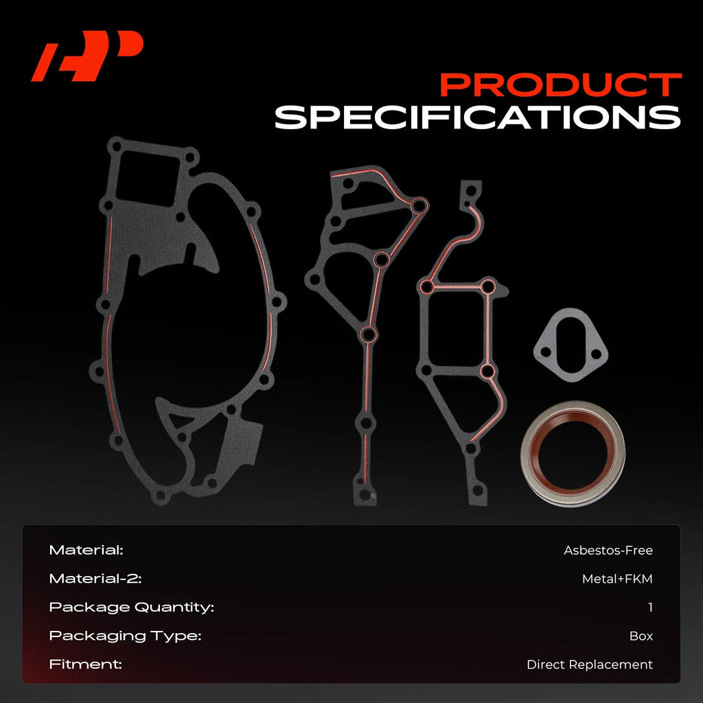 Engine Timing Cover Gasket Set for Ford F-150 F-250 E-350 (1997–2003)