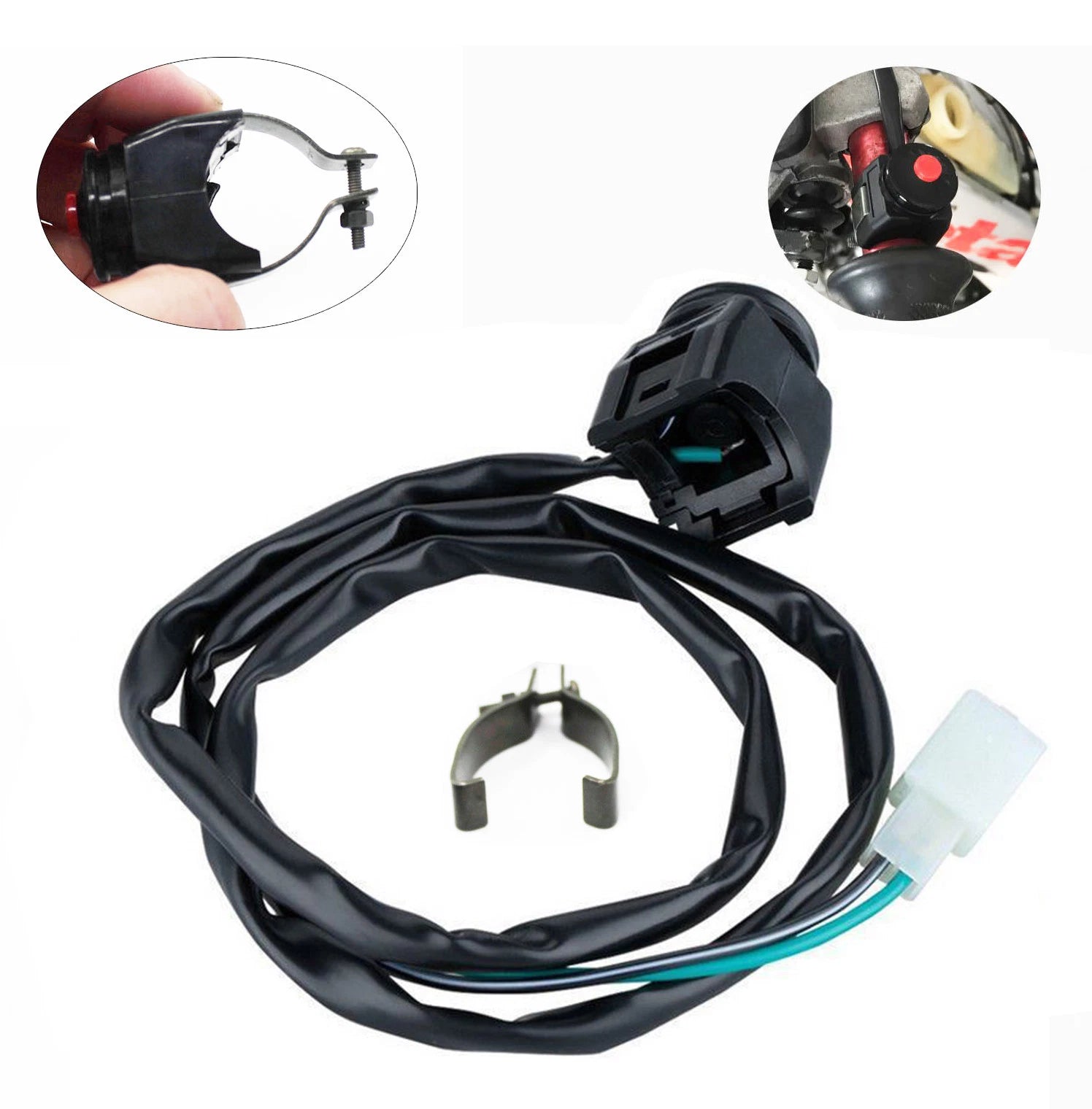 Universal Kill Switch Horn Button Stop for Motorcycle Dirt Bike (22mm)