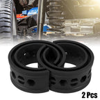 2X Black Coil Spring Rubber Buffer for Ford Chevy (Universal A Type)