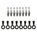 Set of 8 Denso U-Groove Spark Plugs & NGK Coil Boot Kit for 4Runner LX470 Tundra (1996–2006)