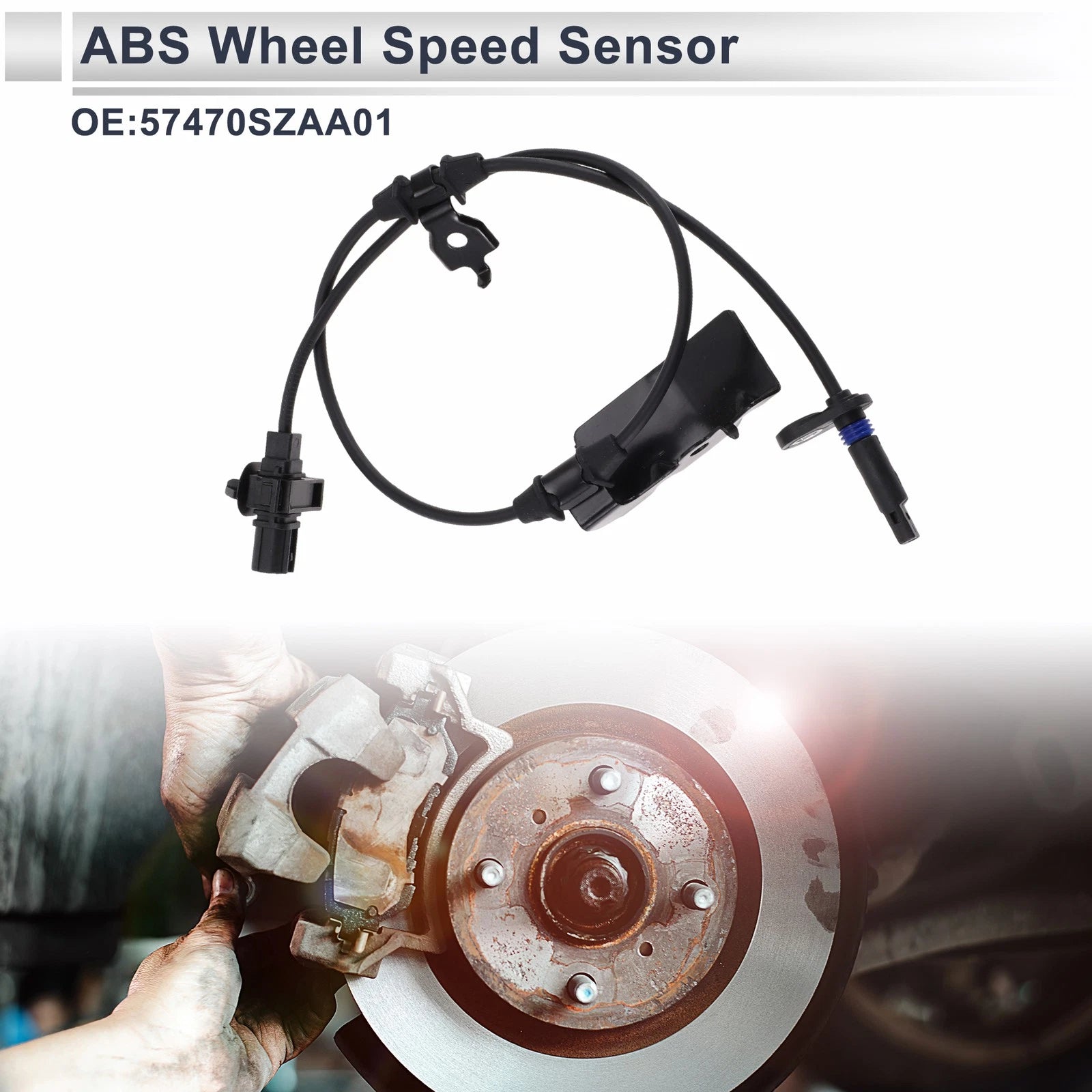 ABS Wheel Speed Sensor No. 57470SZAA01 for Honda Pilot (2003–2008) Rear Right