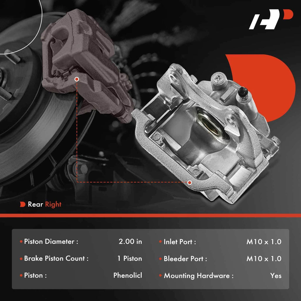 Rear Right Brake Caliper for Chevrolet Silverado 1500 (2007-2018)