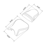 Set of 2 Black Seats for Suzuki GSXR600 GSXR750 (2004–2005)