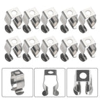 Terry Clips for Sheds Storage Open Silver Stainless Steel