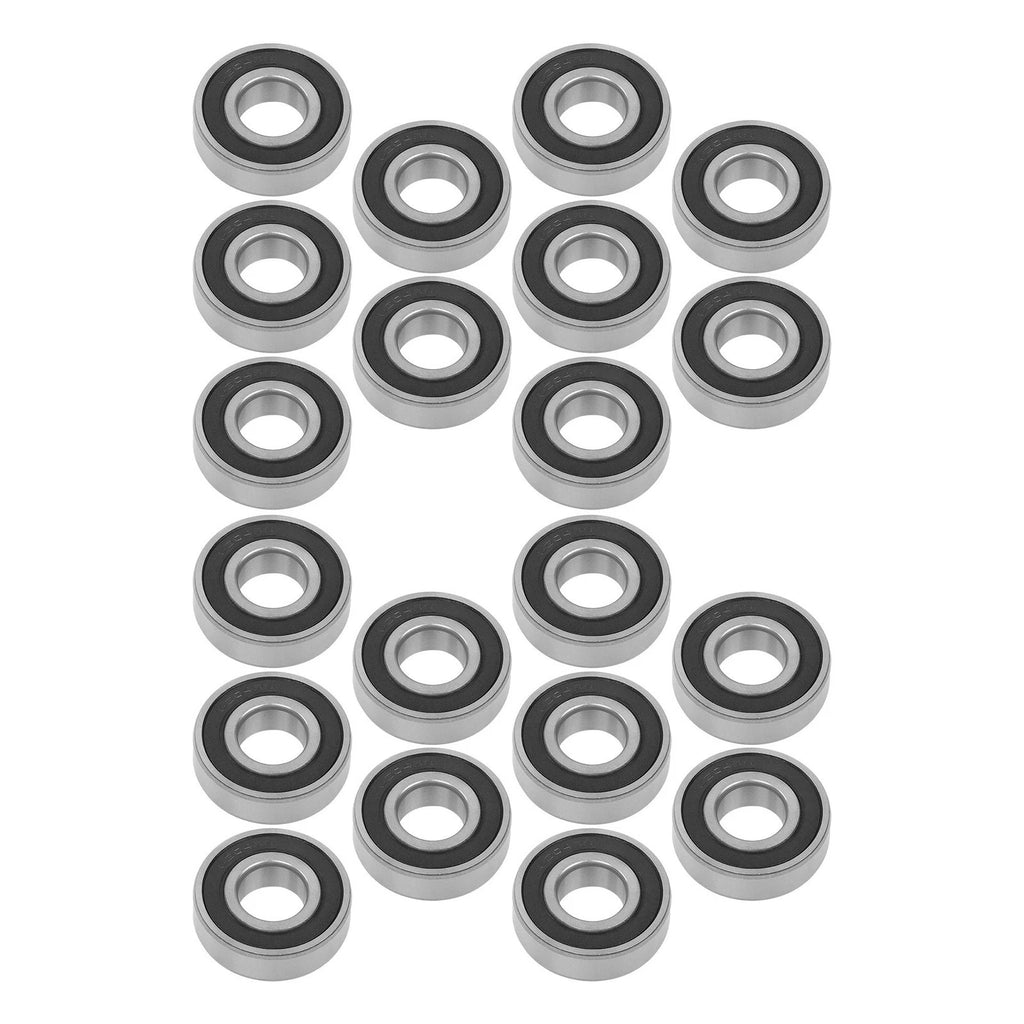 Set of 20 Deep Groove Ball Bearings for Various Applications (20mm ID)