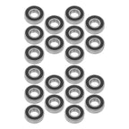 Set of 20 Deep Groove Ball Bearings for Various Applications (20mm ID)