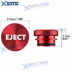 Aluminum Alloy Eject Button Cigarette Lighter Switch Trim for Universal (2019-2024)