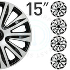Set of 4 Hub Caps for 15 Inch Rims (Universal Fit)