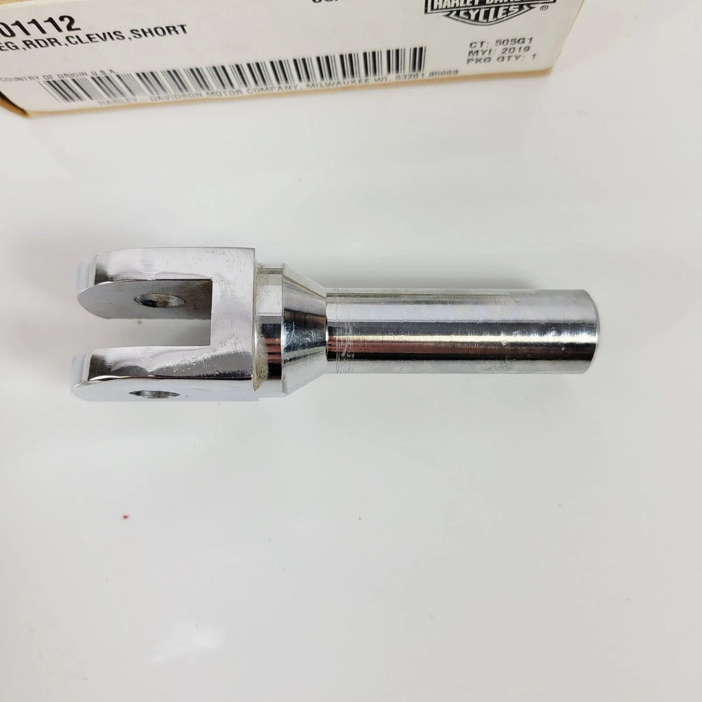 Short Chrome Foot Peg Rest Clevis for Harley-Davidson (OEM 50501112)