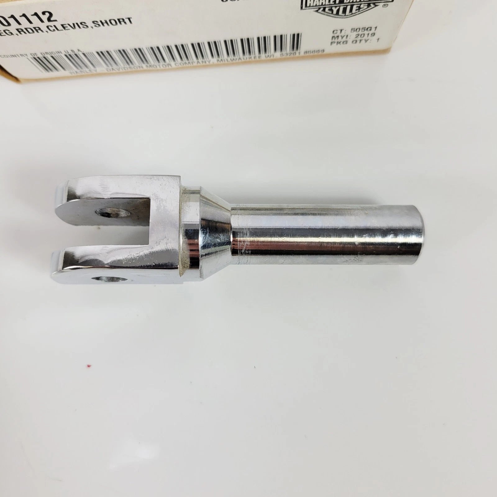 Short Chrome Foot Peg Rest Clevis for Harley-Davidson (OEM 50501112)