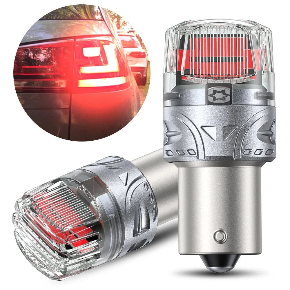 2X 1156 7506 LED Brake Stop Tail Light Bulb Red for BMW E46 E60 E90 F30 (1998–2019)