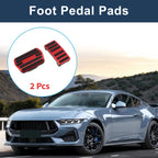 2X Foot Accelerator Pedal Covers for Ford Mustang Mach-E (2021–2025) Red