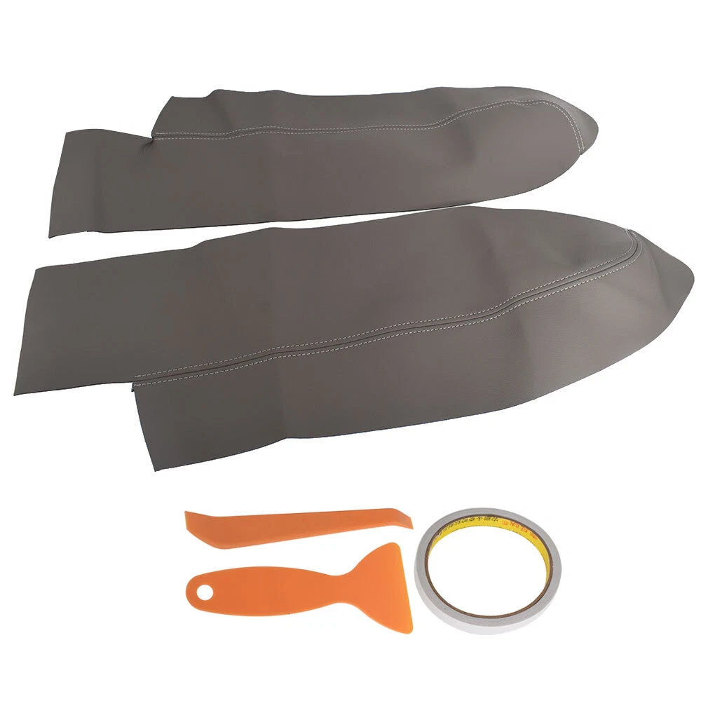 Set of 2 Leather Front Door Panels Armrest Covers for Honda CR-V (2007–2012)