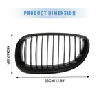 Matte Black Grill for BMW E60/E61 528i 535i 525i 530i 530xi 545i M5 (2003-2009)