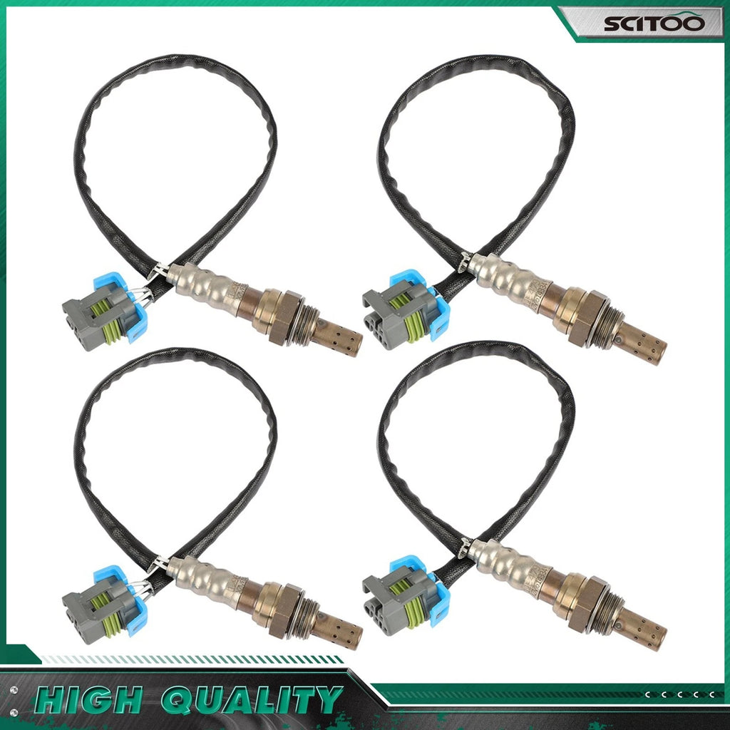4Pcs Downstream O2 Oxygen Sensor Kit for GMC Chevrolet (2003–2015)