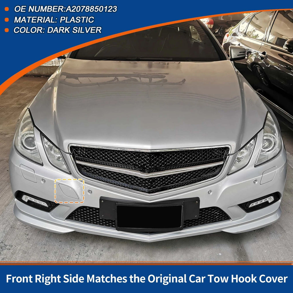 Tow Hook Cover for Mercedes-Benz (A2078850123) (2012–2015) Dark Silver