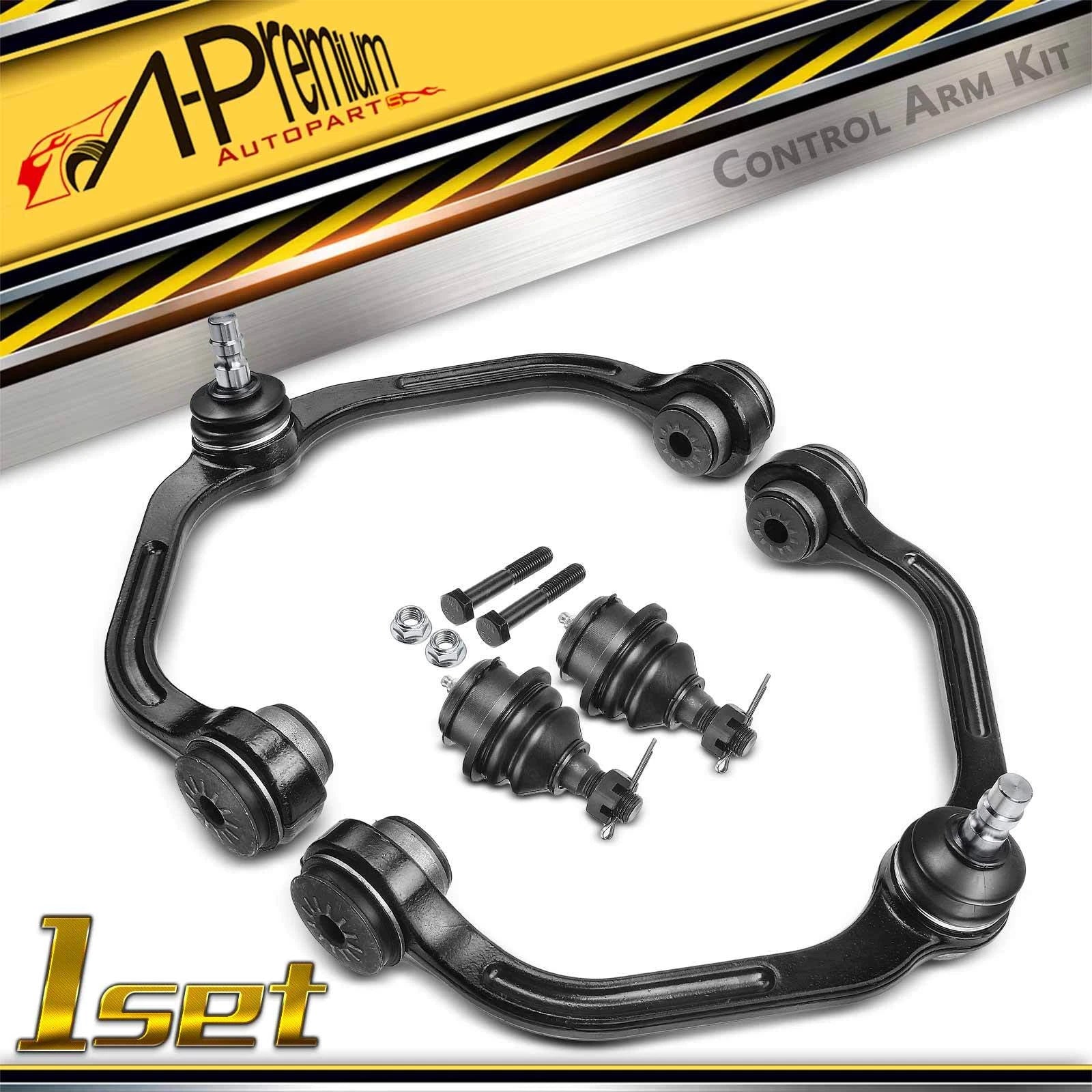 Set of 4 Front Upper Control Arms with Ball Joints for Ford Ranger (1998–2001)