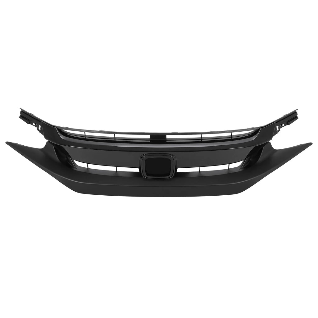 Front Upper Grille for Honda Civic Sedan (2019–2020) Black Mesh