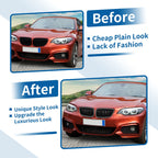 Pair Front Upper Bumper Grille for BMW 2 Series F22 (2014–2021) Chrome
