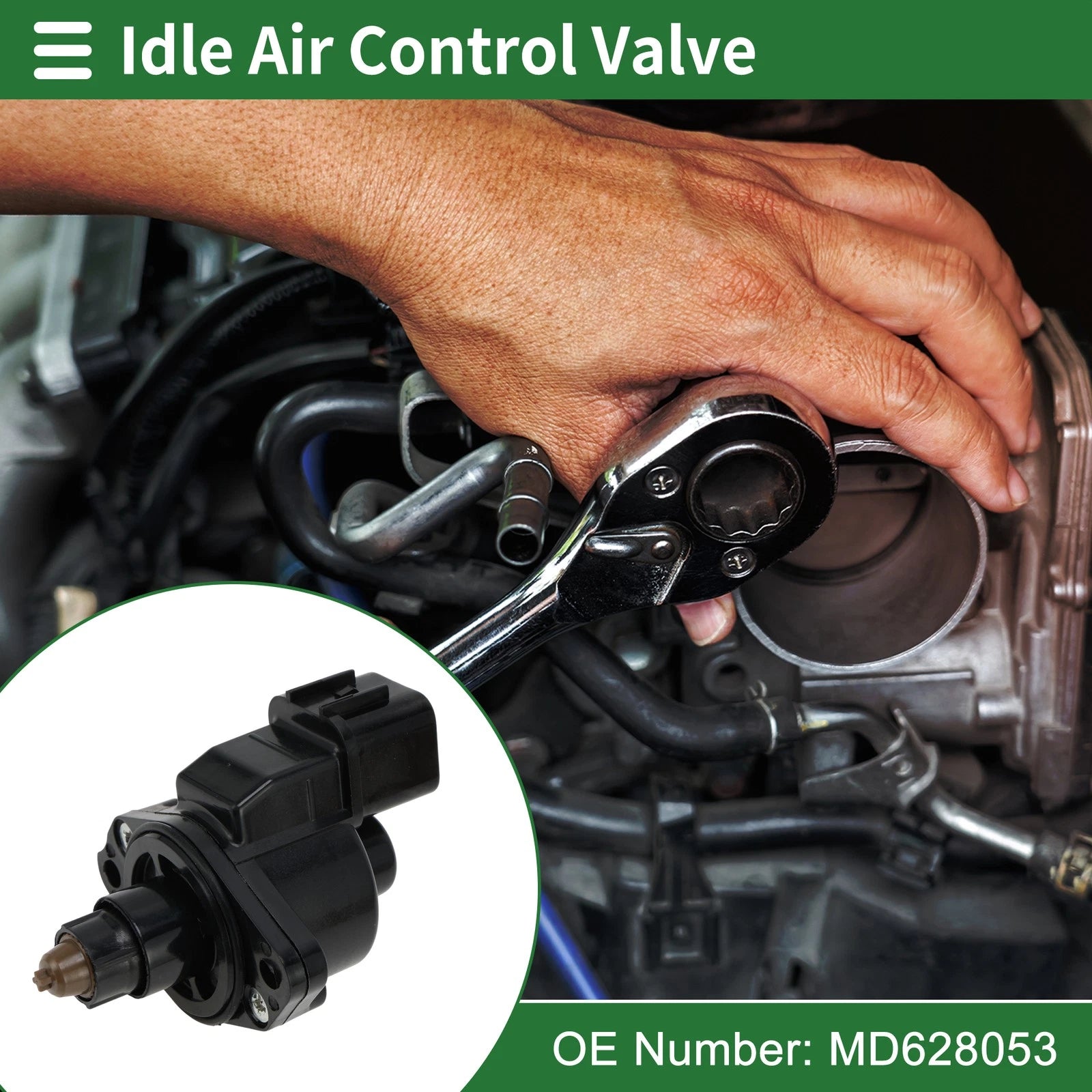 Idle Air Control Valve for Mitsubishi Pajero (1990–2001) MD628053