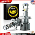 H4 9003 LED Headlight Bulbs Kit for Universal Vehicles (6500K, 80000LM)