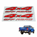 RED "4x4 OFF ROAD" Side Rear Body Diff Lock for Toyota Hilux REVO (2015-24)