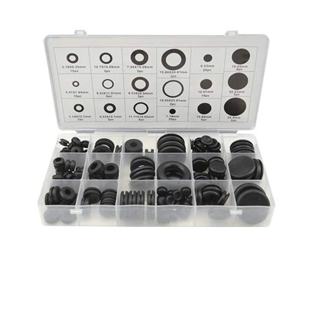 Rubber Washer Seal Assortment Set of 125 Pcs