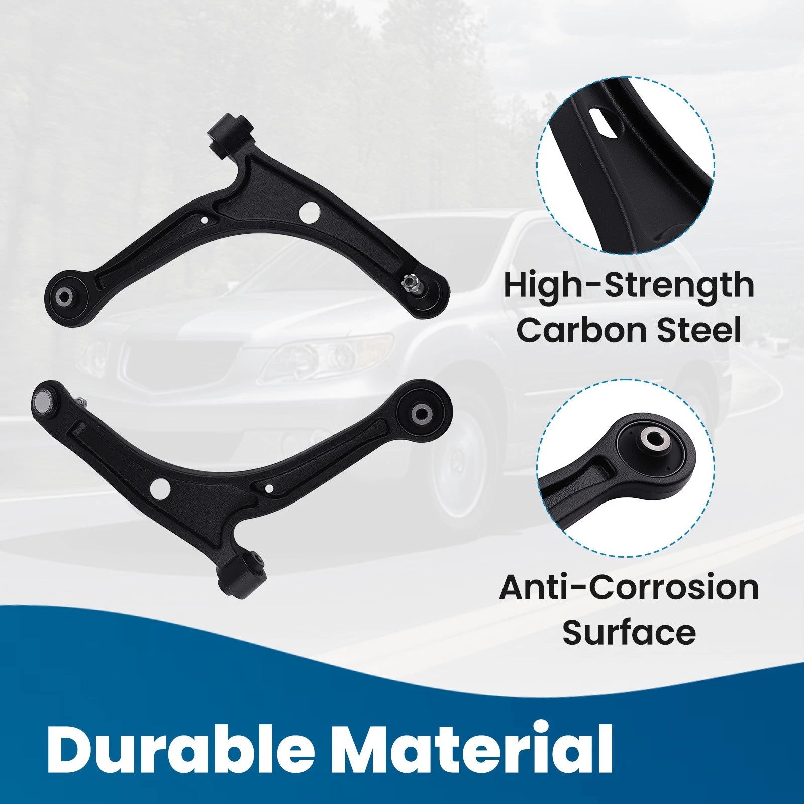 Front Lower Control Arms Ball Joint for Honda Pilot (2003–2008) & Acura MDX (2001–2006)
