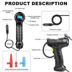 2X LED Digital Air Tire Pump Inflator Compressor 150PSI 12V for Cars