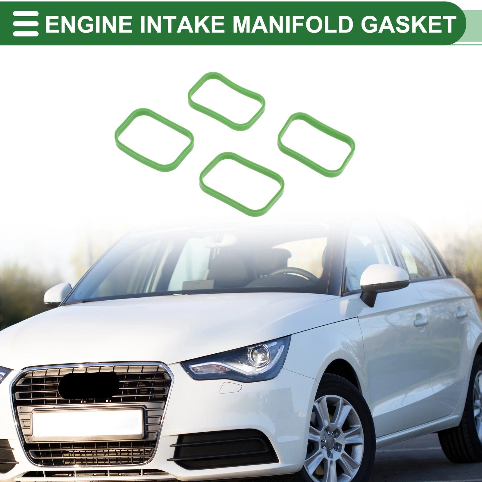 Set of 4 Engine Intake Manifold Gaskets for Audi A1 (2010–2015) No. 03C129717J