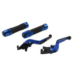 Blue Extendable Brake Clutch Lever Grip Set for BMW S1000R S1000RR (2010-2023)