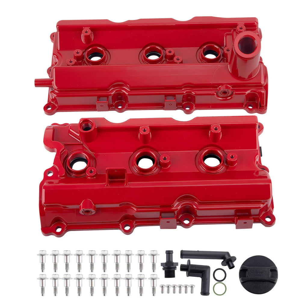 2X Aluminum Valve Cover Kit for Infiniti G35 Nissan 350Z (2003–2008)
