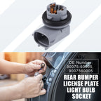 Rear License Plate Light Socket 90075-60005 for Lexus GS350 RX350 IS300 LX470 (2006–2019)