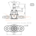 Set of 8 Front Lower Control Arms Ball Joints Tie Rods for Ford Tucson (2005–2009)